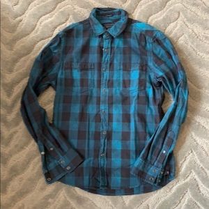 Guess plaid button down shirt.